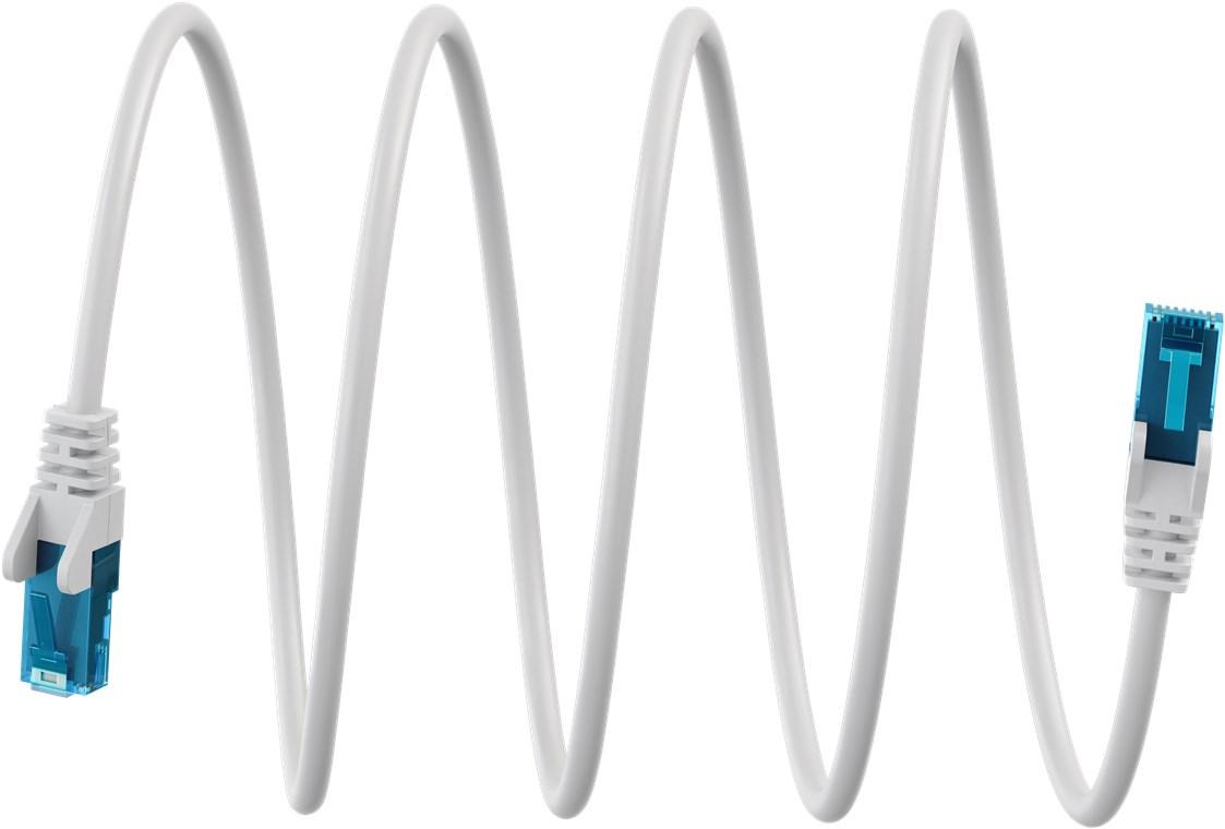 Câble réseau CAT 6A ultraflexible, U/UTP, blanc - Goobay