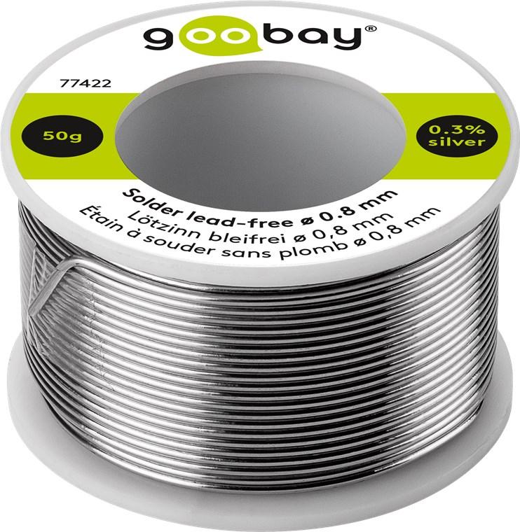 Loodvrij soldeertin, ø 0,8 mm, 50 g - Goobay