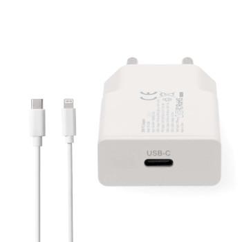 Oplader 20 W GaN PD3.0 Snellaad functie 1.67 / 2.22 / 3.0 A - Nedis