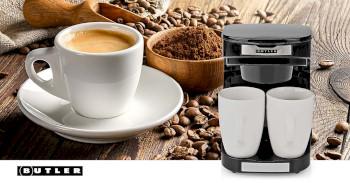 Compact Koffiezetapparaat 2 Porseleinen kopjes 0,25 l 450 W - Butler