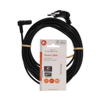 Câble d'alimentation Euro Mâle IEC-320-C7 90 coudé 90 coudé - Nedis