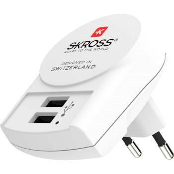 Reisadapter Europa-USB Ongeaard - Skross