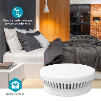 SmartLife Détecteur de fumée Wi-Fi Alimenté par batterie Durée de vie du capteur : 10 - Nedis