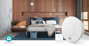 SmartLife Détecteur de fumée Wi-Fi Alimenté par batterie Durée de vie du capteur : 10 - Nedis