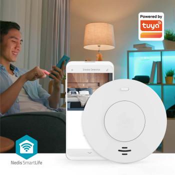 SmartLife Détecteur de fumée Wi-Fi Alimenté par batterie Durée de vie du capteur : 10 - Nedis