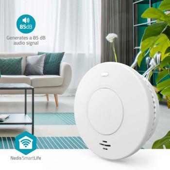 SmartLife Détecteur de fumée Wi-Fi Alimenté par batterie Durée de vie du capteur : 10 - Nedis