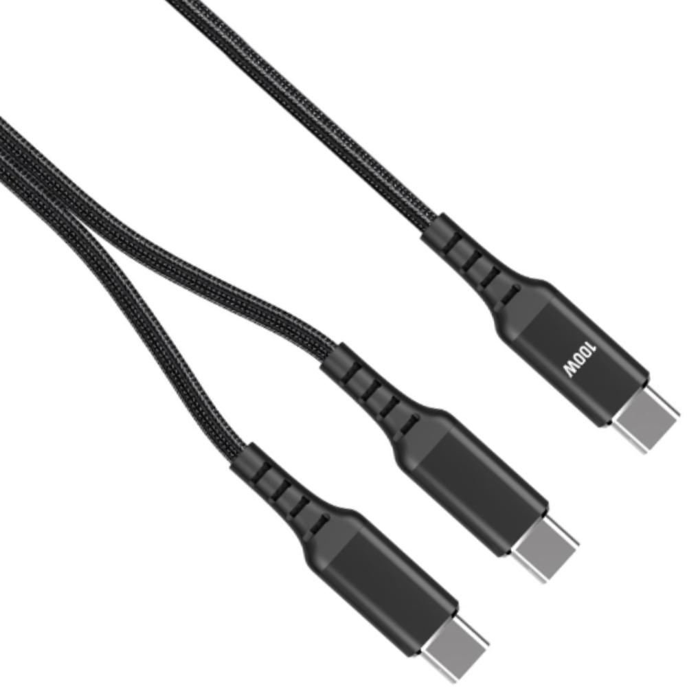 USB Splitter kabel 100 watt - Power Delivery - E-Marker chip