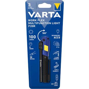 Work Flex® Multifunctioneel Licht F20R Oplaadbaar - Varta