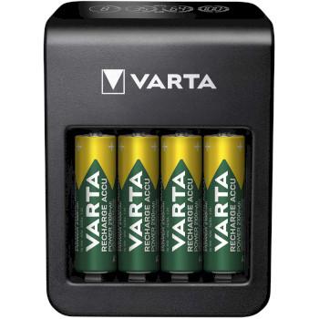 NiMH LCD Plug Charger+ (AA, AAA & 9 Volt) incluant 4x AA 2100 mAh - Varta