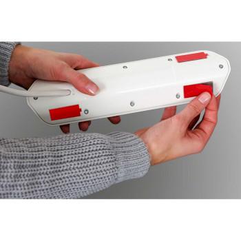 Estilo 6-voudige hoek-stopcontactstrip met hoogwaardig RVS-oppervlak voor - Brennenstuhl