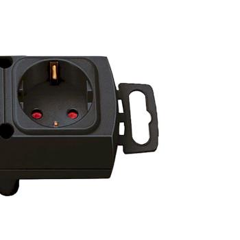 Comfort-Line Plus multiprise avec fiche plate 6 prises Noir 2.00 m - Brennenstuhl