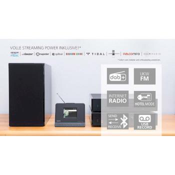 DABMAN i410 BT Compact Hybride Radio DAB+ / FM / Internet / Bluetooth Zwart - Imperial