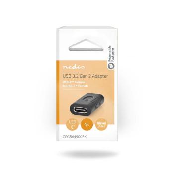 Adaptateur USB-C™ USB 3.2 Gen 2 USB-C™ femelle USB-C™ femelle - Nedis