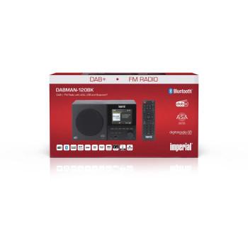 DABMAN-120BK DAB+, Radio FM avec BT, RC - Imperial