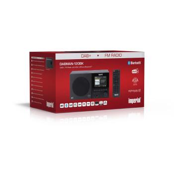 DABMAN-120BK DAB+, Radio FM avec BT, RC - Imperial