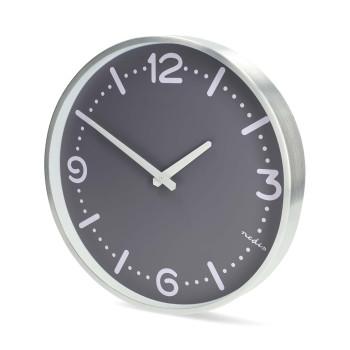 Wandklok Diameter: 300 mm Aluminium Stille beweging Metaal - Nedis