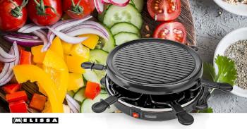 Raclette / Appareil à raclette 6 personnes 800 W Ø 29 cm Revêtement antiadhésif - MELISSA