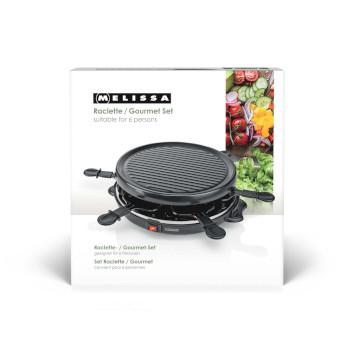 Raclette / Appareil à raclette 6 personnes 800 W Ø 29 cm Revêtement antiadhésif - MELISSA
