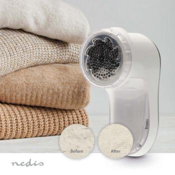 Peluchons & Bouloches Lithium-Ion Intégré Vêtements / Textile Blanc - Nedis