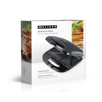 Sandwichmaker 750 W Sandwichplaten Automatische temperatuurregeling - MELISSA