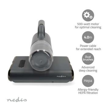 Nettoyeur de matelas Double brosse rotative 500 W 350 ml Hepa - Nedis