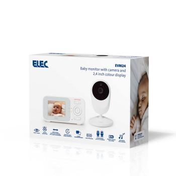 Babyfoon met camera met 2,4 inch kleurenscherm, nachtzicht en - ELEC