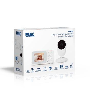 Babyfoon met camera met 2,4 inch kleurenscherm, nachtzicht en - ELEC