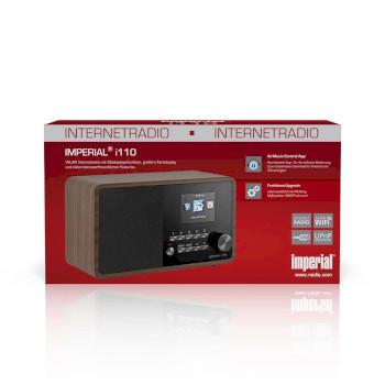 I110 (V2) Wi-Fi radio internet avec lecteur multimédia et Bluetooth® - Aspect bois - Imperial