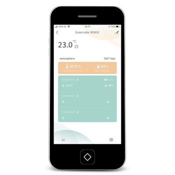 Station météo Wi-Fi 3-en-1 avec un capteur extérieur sans fil et une application - Buienradar