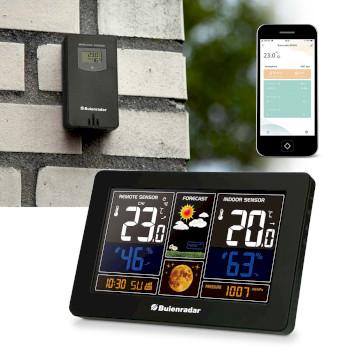 Station météo Wi-Fi 3-en-1 avec un capteur extérieur sans fil et une application - Buienradar