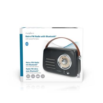 Radio FM Modèle Portable Bluetooth® / FM Alimenté par batterie / Alimenté par USB - Nedis