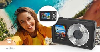 Digitale Fotocamera Dubbel scherm 48 MPixel 4K@30fps 5 MPixel CMOS - Nedis