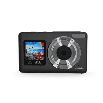Digitale Fotocamera Dubbel scherm 48 MPixel 4K@30fps 5 MPixel CMOS - Nedis