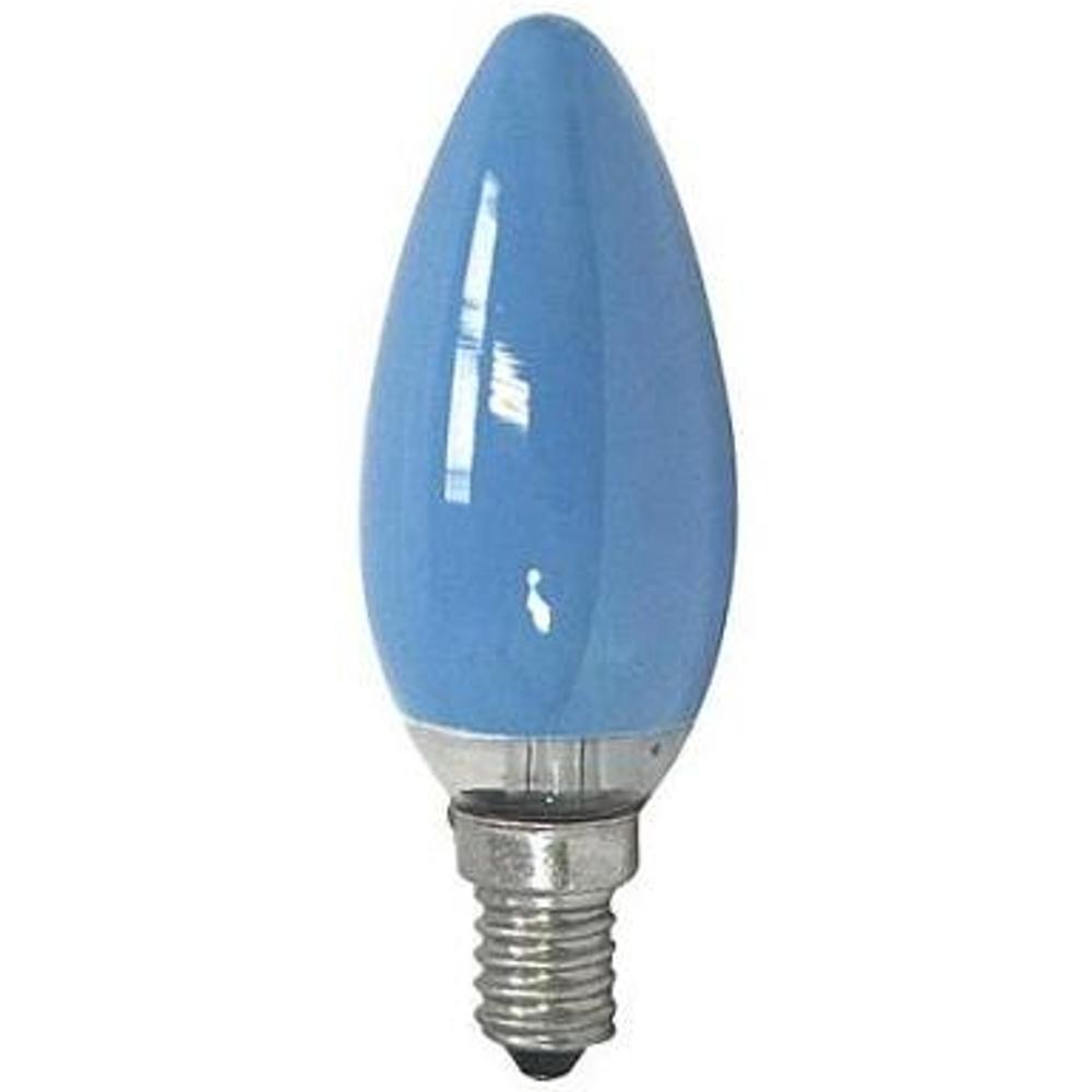 Ampoule E14 - 25W BLEU - Type de lampe : Lampe bougie colorée Base